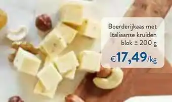 OKay Boerderijkaas met italiaanse kruiden blok aanbieding