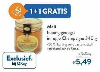 OKay Meli honing geoogst in regio champagne aanbieding