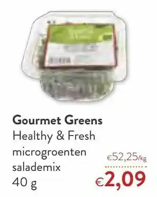OKay Gourmet greens healthy + fresh microgroenten salademix aanbieding