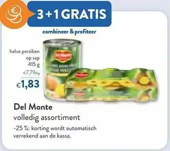 OKay Del monte halve perziken op sap aanbieding