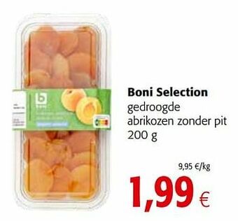 Colruyt Boni selection gedroogde abrikozen zonder pit aanbieding