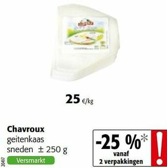 Colruyt Chavroux geitenkaas aanbieding