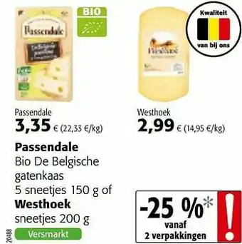 Colruyt Passendale bio de belgische gatenkaas aanbieding