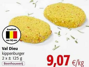Colruyt Val dieu kippenburger aanbieding