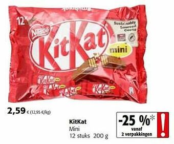 Colruyt Kitkat mini aanbieding