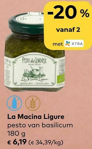 Bio Planet La macina ligure pesto van basilicum aanbieding