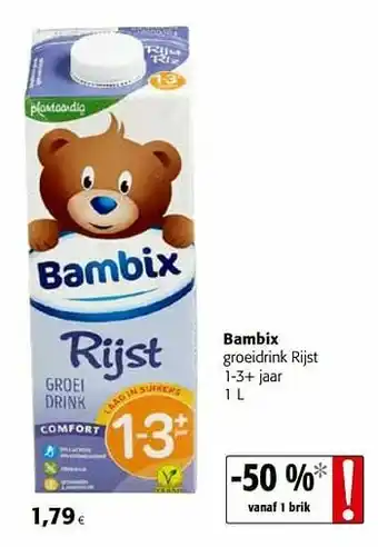Colruyt Bambix groeidrink rijst 1-3+ jaar aanbieding
