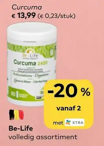Bio Planet Be-life curcuma aanbieding
