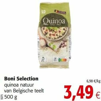 Colruyt Boni selection quinoa natuur van belgische teelt aanbieding