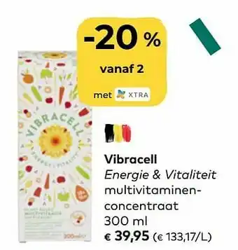 Vibracell energie + vitaliteit multivitaminenconcentraat