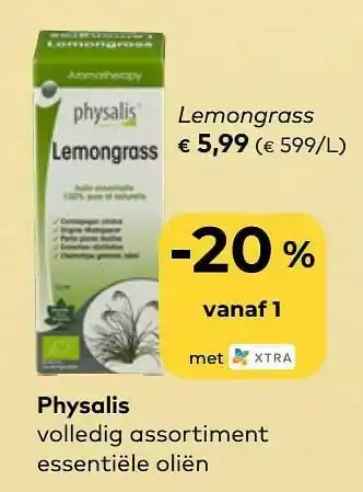 Bio Planet Physalis volledig assortiment essentiële oliën aanbieding