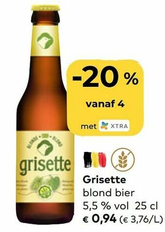 Bio Planet Grisette blond bier aanbieding