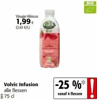 Colruyt Volvic infusion alle flessen aanbieding