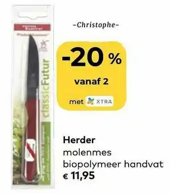 Herder molenmes biopolymeer handvat