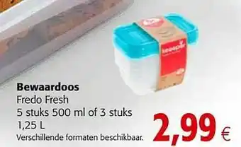 Colruyt Bewaardoos fredo fresh aanbieding