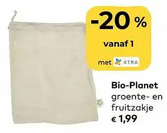 Bio-planet groente- en fruitzakje