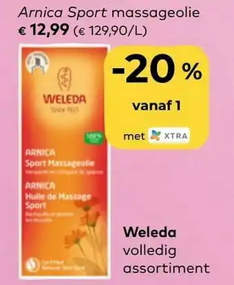 Bio Planet Weleda arnica sport massageolie aanbieding