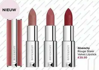 ICI PARIS XL Givenchy rouge sheer velvet lipstick aanbieding