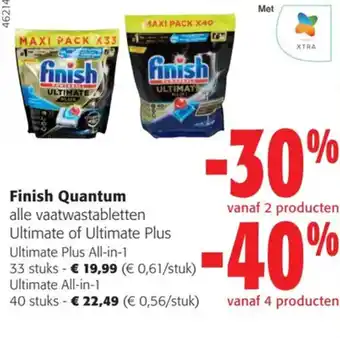 Finish Quantum alle vaatwastabletten Ultimate of Ultimate Plus