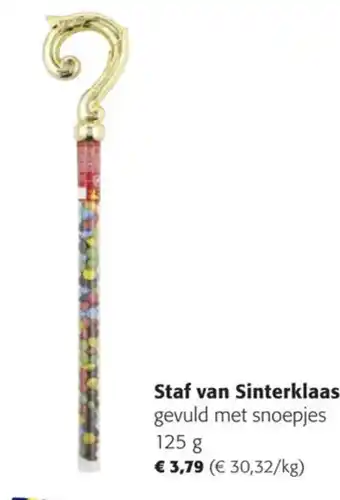 Colruyt Staf van Sinterklaas gevuld met snoepjes 125g aanbieding