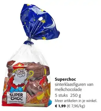 Superchoc sinterklaasfiguren van melkchocolade 250g