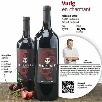 Colruyt Hérésie 2018 a.o.p. corbières gérard bertrand aanbieding