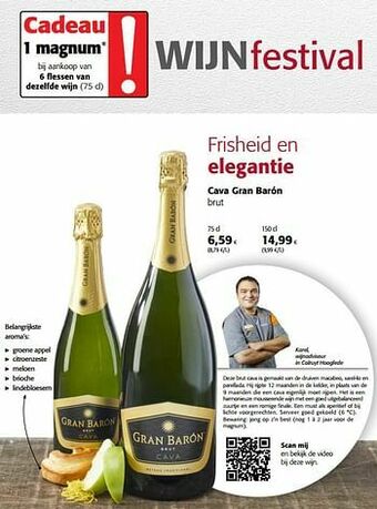 Colruyt Cava gran barón brut aanbieding