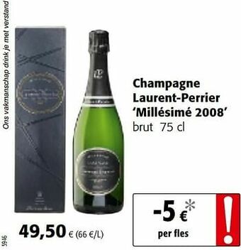 Colruyt Champagne laurent-perrier millésimé 2008 brut aanbieding