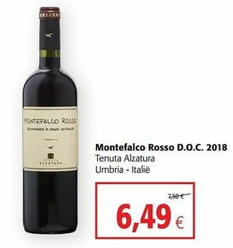 Colruyt Montefalco rosso d.o.c. 2018 tenuta alzatura umbria - italië aanbieding