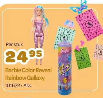 Happyland Barbie color reveal rainbow gallaxy aanbieding