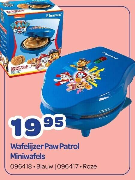 Paw patrol promo wafelijzer
