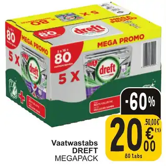 Cora Vaatwastabs DREFT aanbieding