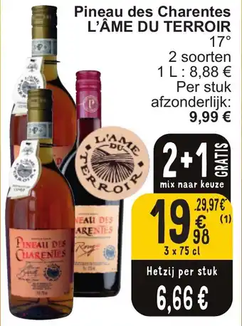 Cora Pineau des Charentes L'ÂME DU TERROIR aanbieding