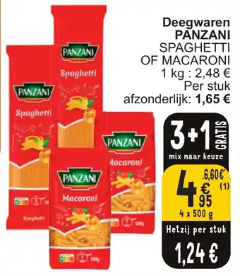 Cora Deegwaren PANZANI aanbieding