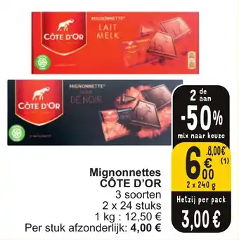 Cora Mignonnettes CÔTE D'OR aanbieding
