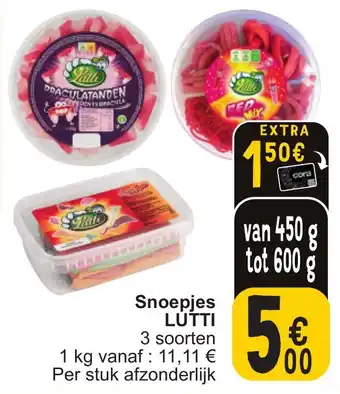 Cora Snoepjes LUTTI aanbieding