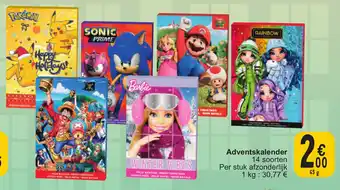 Cora Adventskalender 65 g aanbieding