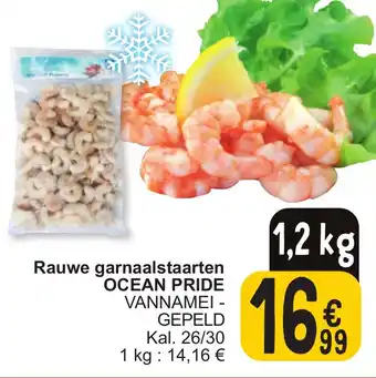 Cora Rauwe garnaalstaarten OCEAN PRIDE aanbieding