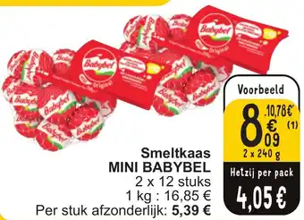 Cora Smeltkaas MINI BABYBEL aanbieding