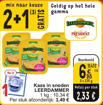 Cora Kaas in sneden LEERDAMMER aanbieding