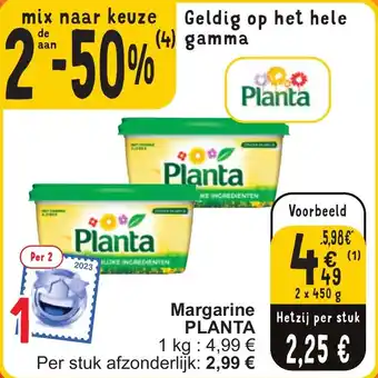 Cora Margarine PLANTA aanbieding