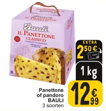 Cora Panettone of pandoro BAULI aanbieding