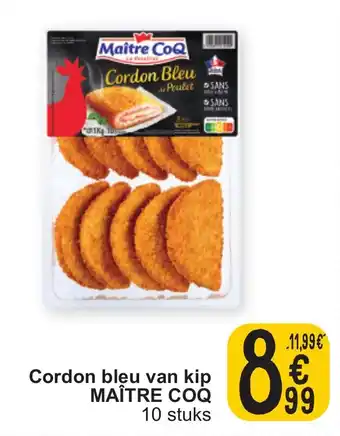 Cora Cordon bleu van kip MAÎTRE COQ aanbieding