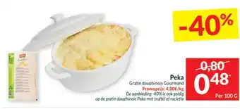 Intermarché Peka Gratin dauphinois Gourmand 100g aanbieding