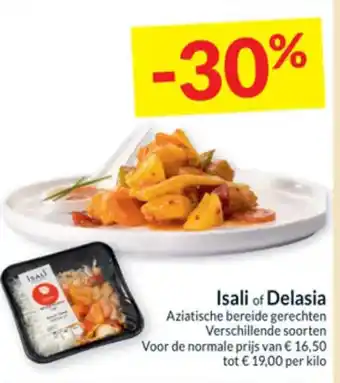 Intermarché Isali of Delasia Aziatische bereide gerechten aanbieding
