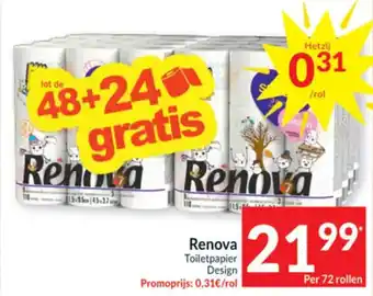 Intermarché Renova Toiletpapier Design aanbieding