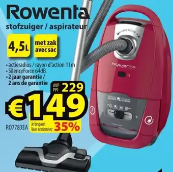 Rowenta stofzuiger / aspirateur 4.5L