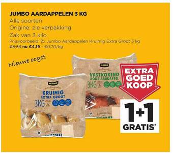 Jumbo Jumbo Aardappelen 3 Kg aanbieding