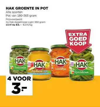 Jumbo Hak Groente In Pot aanbieding