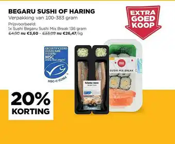 Begaru Sushi Of Haring 20% Korting